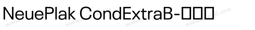 NeuePlak CondExtraB字体转换 NeuePlak CondExtraB字体转换